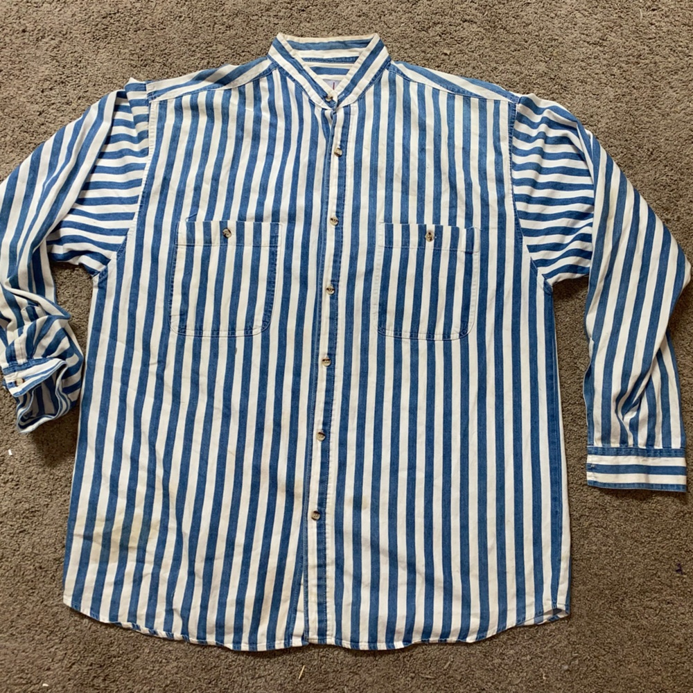 Vintage Cactus Striped Shirt